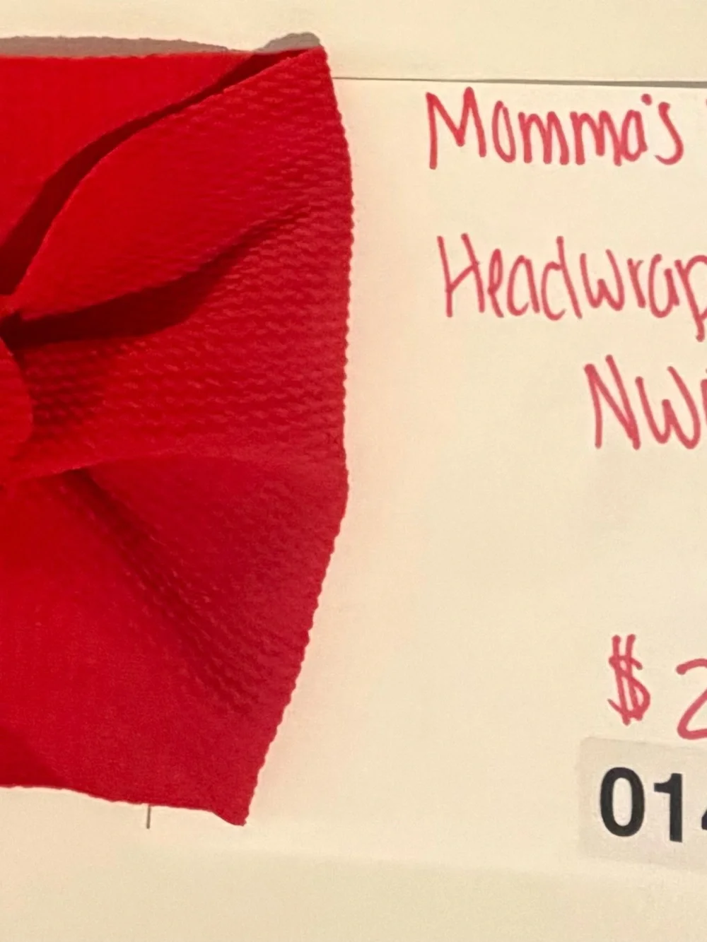 Red Big Bow Headwrap
